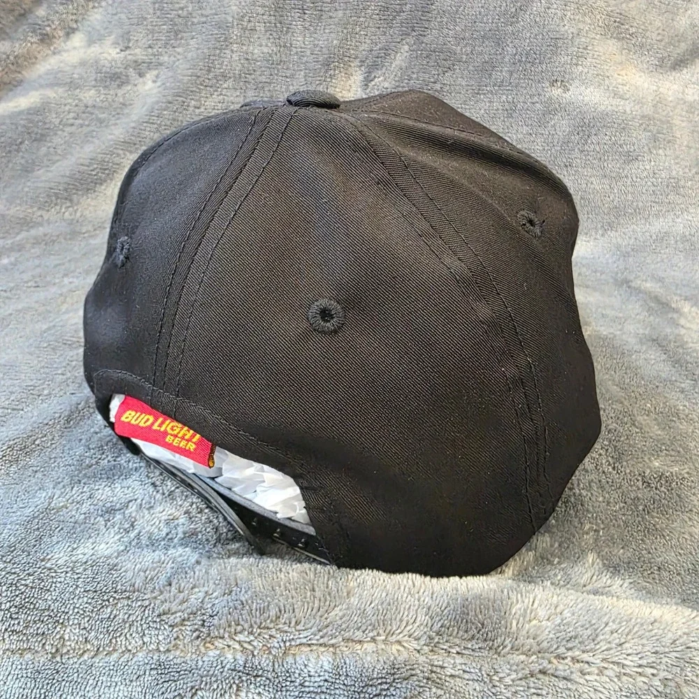 VTG 2000 Bud Light Rodeo Snapback Hat Cap Anheuser-Busch Top of The World Black